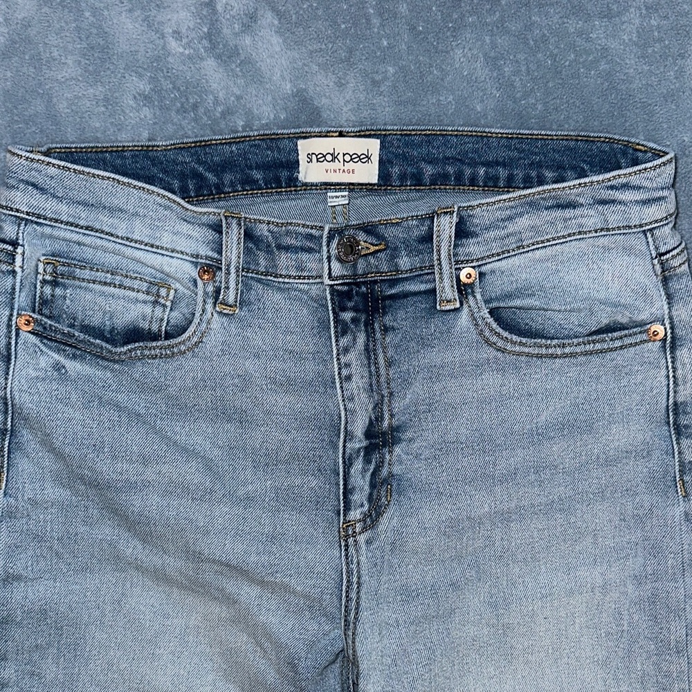 Sneak Peek Light Blue Women's Straight Jeans